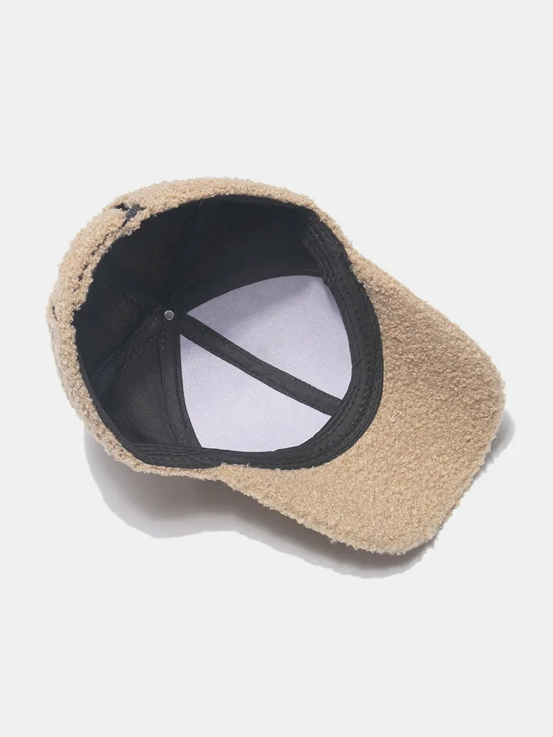 Sherpa Solid Color Baseball Cap - Fashorio