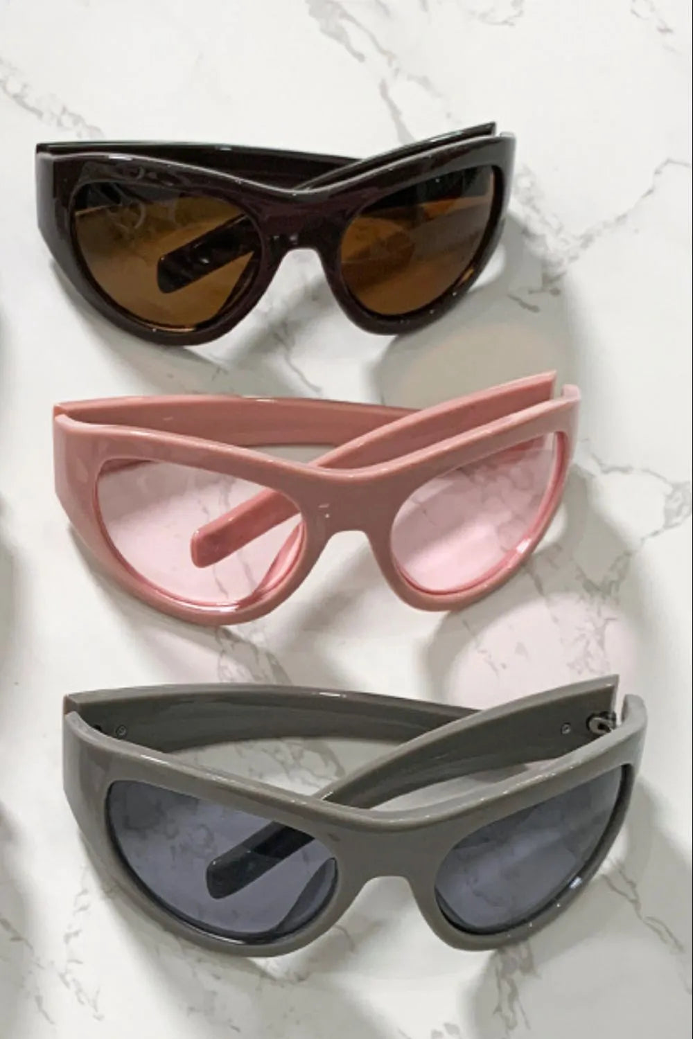 Polycarbonate Frame Cat-Eye Sunglasses - Fashorio
