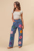 BiBi Flower Print Straight Legs Pants - Fashorio