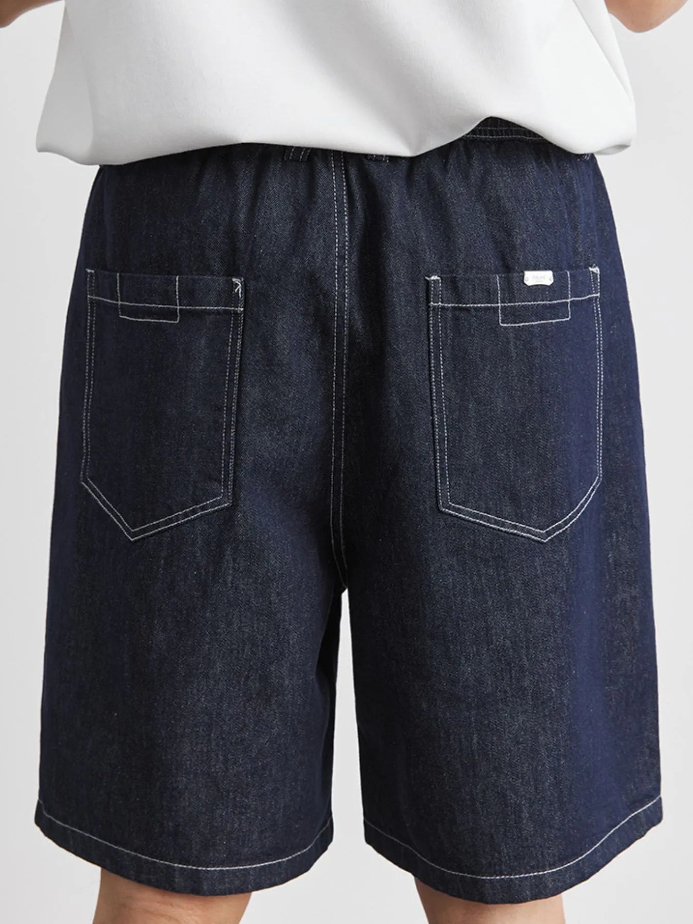 Men's Plus Size Pocketed Denim Shorts - Fashorio