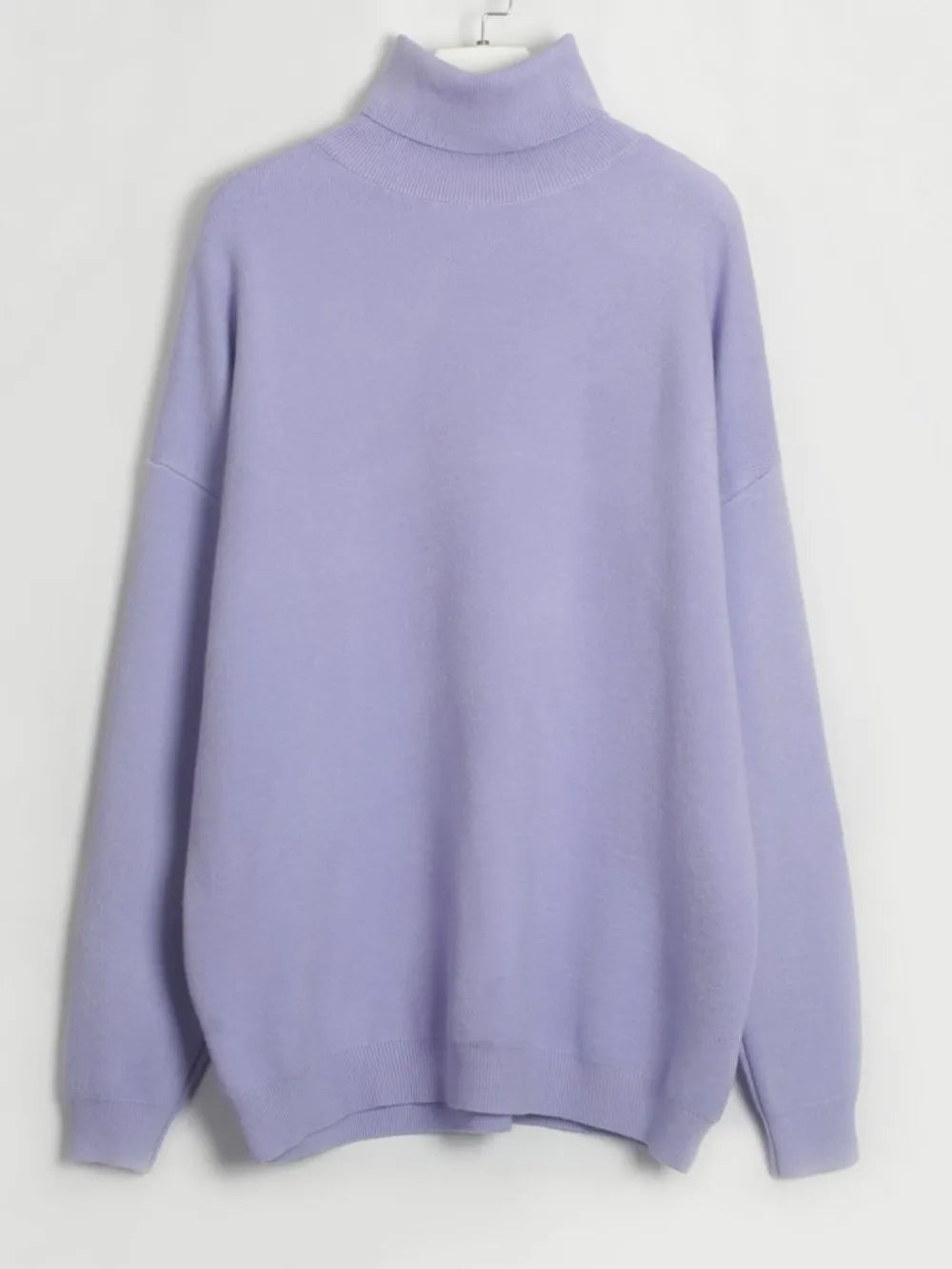 Turtleneck Long Sleeve Top and Drawstring Pants Sweater Set - Fashorio