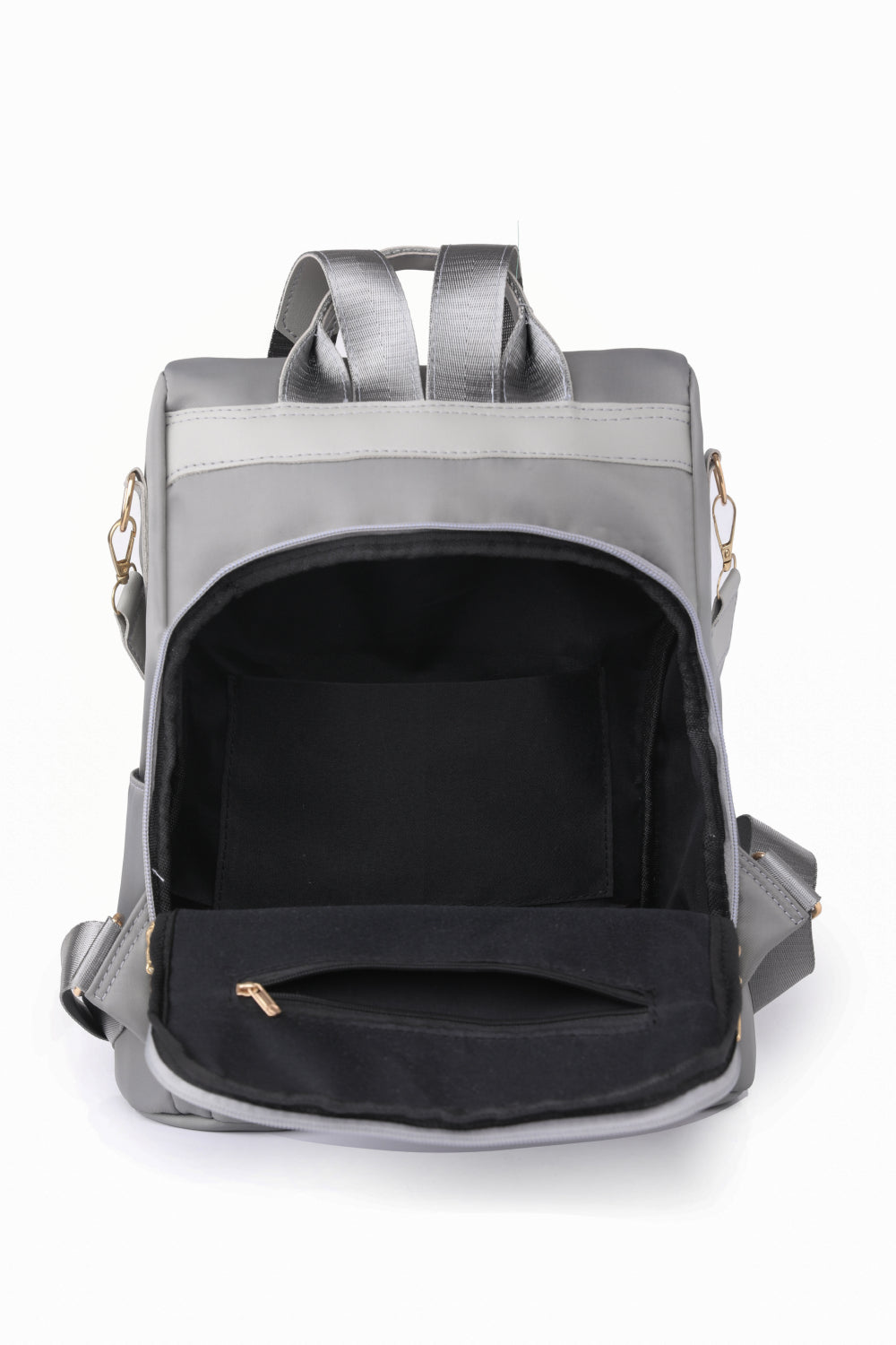 Zipper Pocket Beaded Backpack - Fashorio