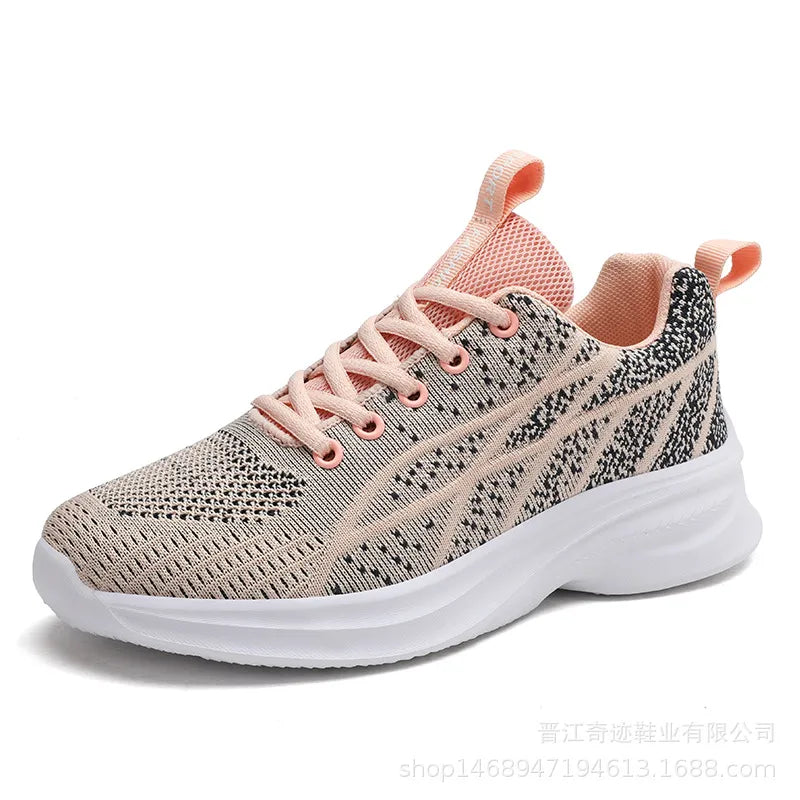 Breathable Mesh Lace Up Athletic - Fashorio