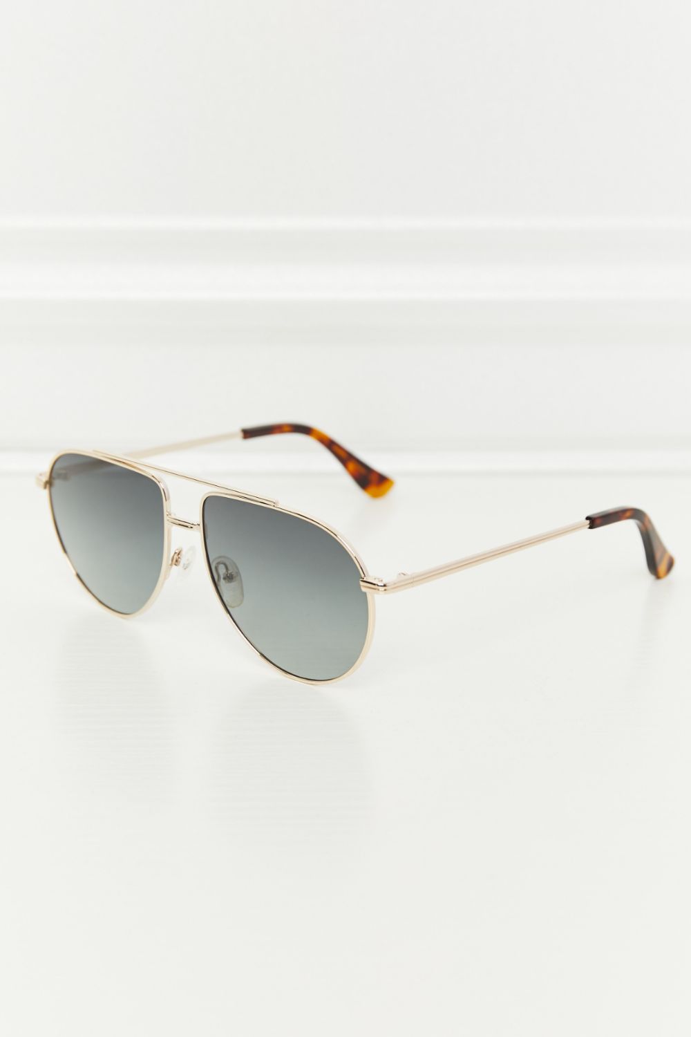 TAC Polarization Lens Aviator Sunglasses Dark Gray One Size - Fashorio