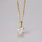Heart Shape Pendant Necklace Gold One Size - Fashorio