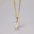 Heart Shape Pendant Necklace Gold One Size - Fashorio