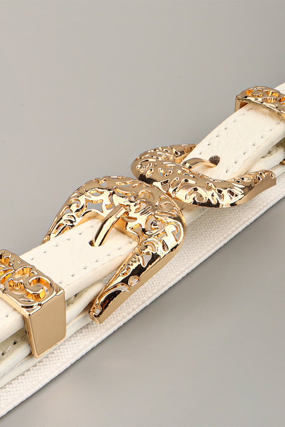 Double Buckle Elastic Belt - Fashorio