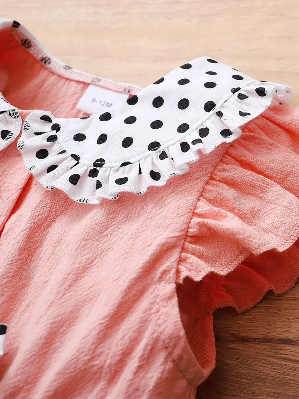 Children's Bow Peter Pan Collar Ruffle Sleeve Dress - Fashorio