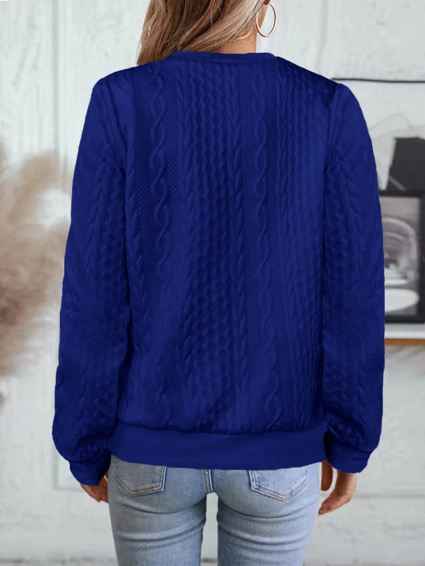 Texture Zip Up Long Sleeve Jacket - Fashorio