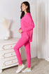 Basic Bae Full Size V-Neck Soft Rayon Long Sleeve Top and Pants Lounge Set - Fashorio