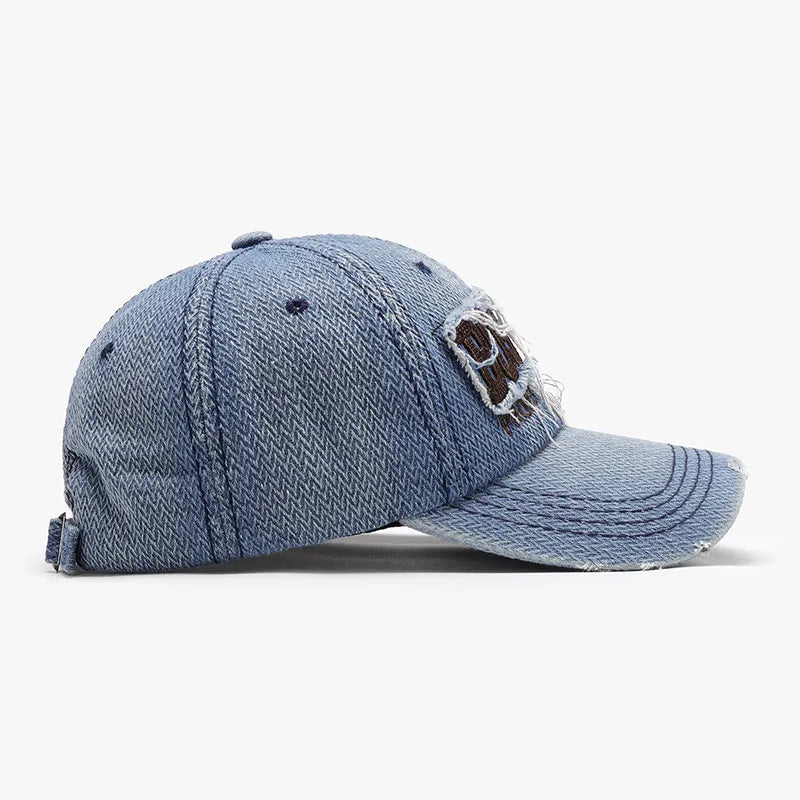 Letter Adjustable Cotton Baseball Cap - Fashorio