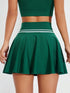 Ruched High Waist Mini Active Skirt - Fashorio