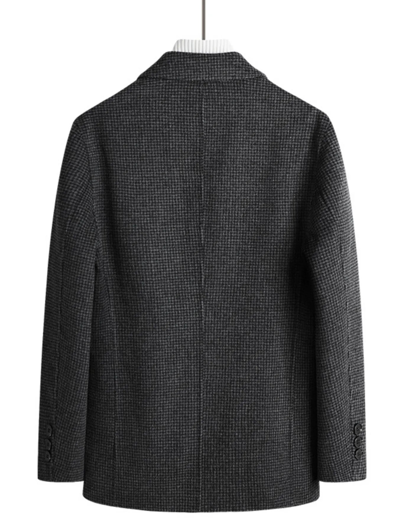 Men's Plus Size Lapel Collar Long Sleeve Blazer - Fashorio