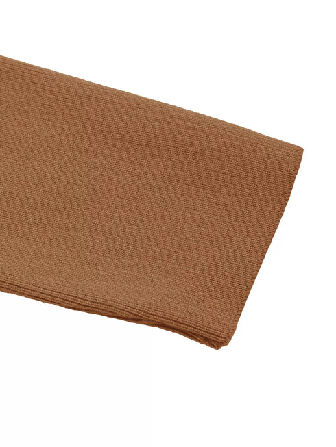 Decor Button Contrast Hem Knit Top - Fashorio