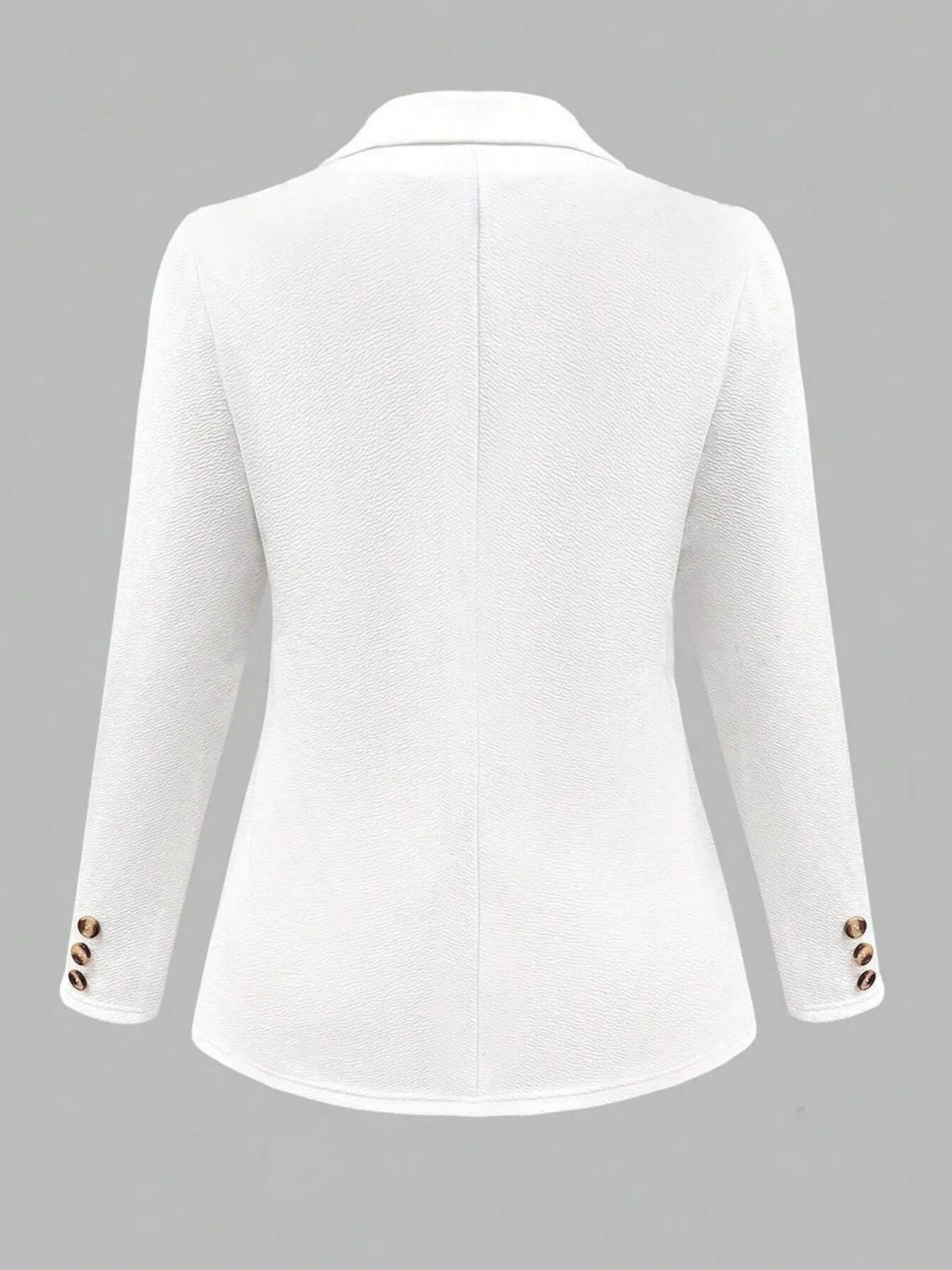 Lapel Collar Open Front Blazer - Fashorio