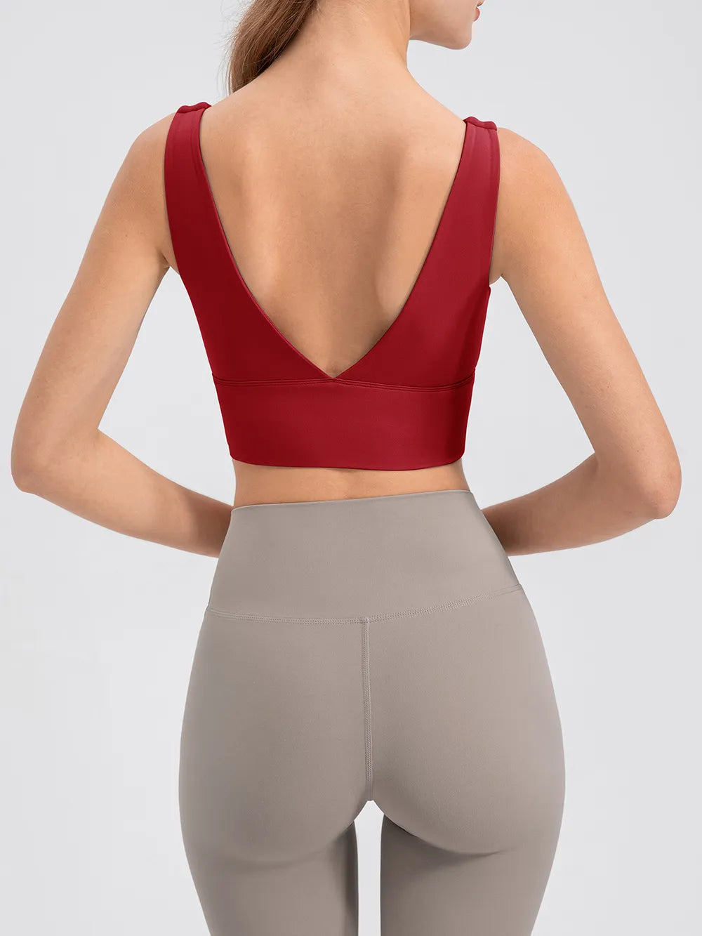 Scoop Neck Wide Strap Active Tank - Fashorio