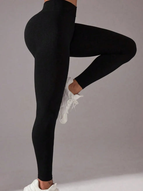 Seamless High Waist Active Pants - Fashorio