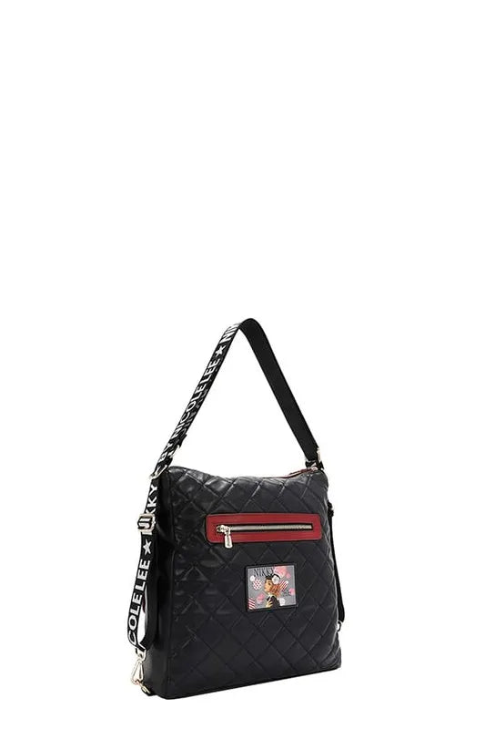 Nicole Lee USA Convertible Adjustable Strap Backpack Bag - Fashorio