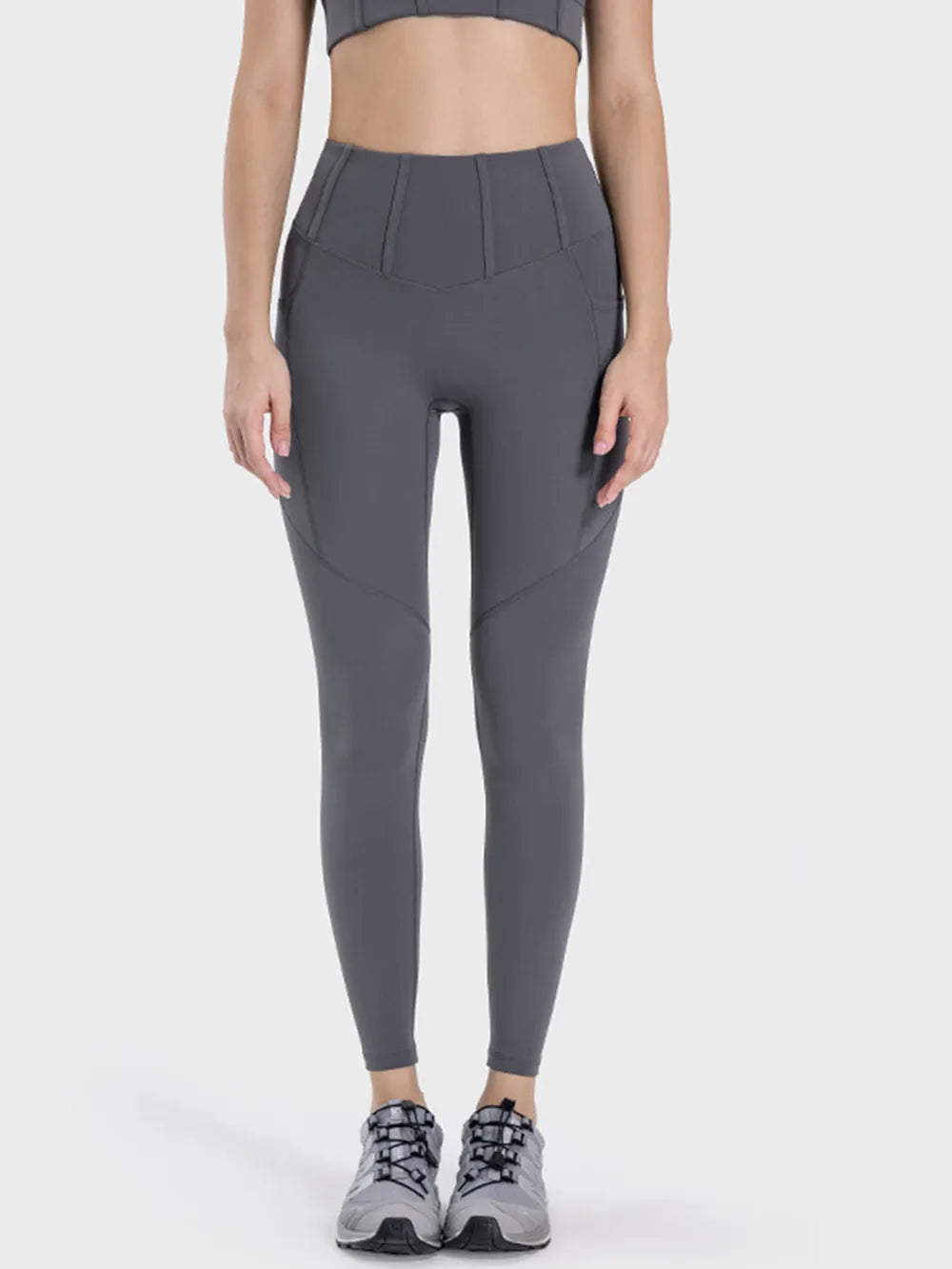 Millennia Pocketed High Waist Active Leggings - Fashorio