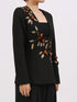Embroidered Long Sleeve Blazer - Fashorio