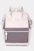 Himawari Water Resistant Canvas Backpack Bag with Side Pockets Pink Mauve One Size - Fashorio