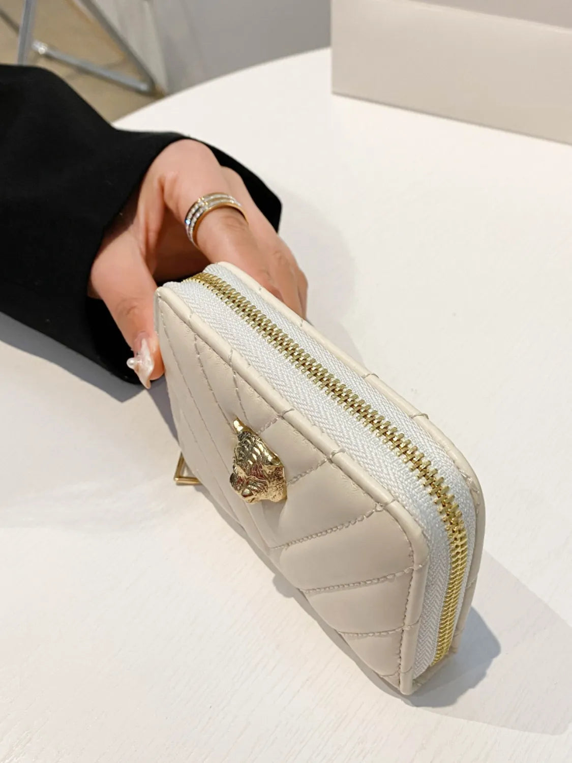 PU leather Solid Color Wallet - Fashorio