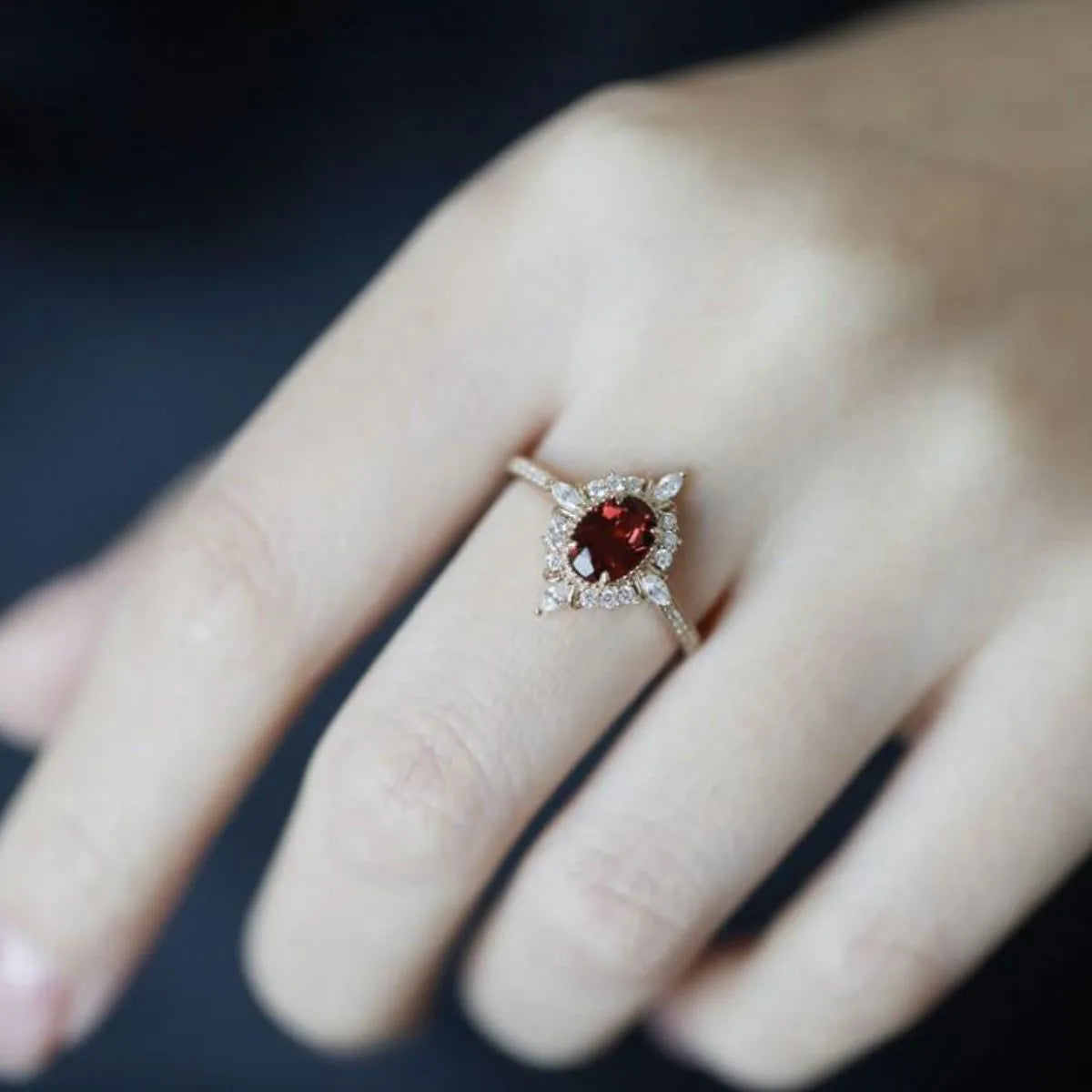 925 Sterling Silver Zircon Ring - Fashorio