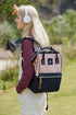 Himawari Waterproof Canvas Backpack Bag with Side Pockets - Fashorio