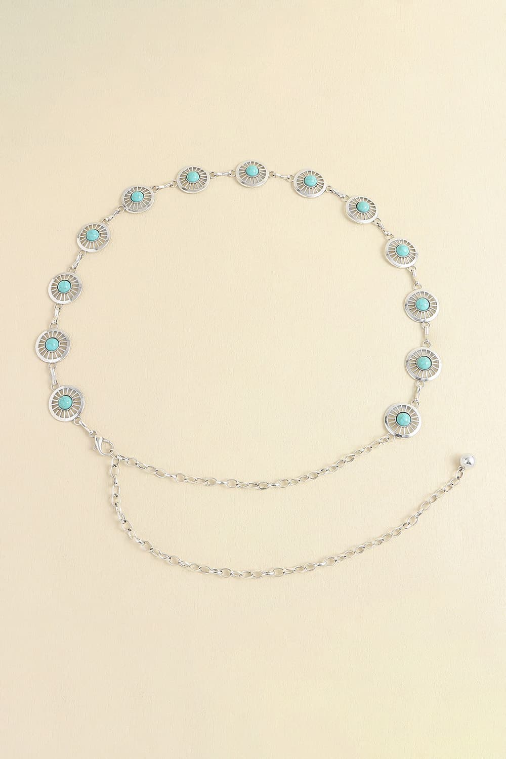 Vintage Turquoise Alloy Belt Style D One Size - Fashorio