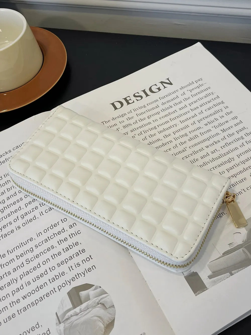 PU Leather Solid Color Wallet - Fashorio