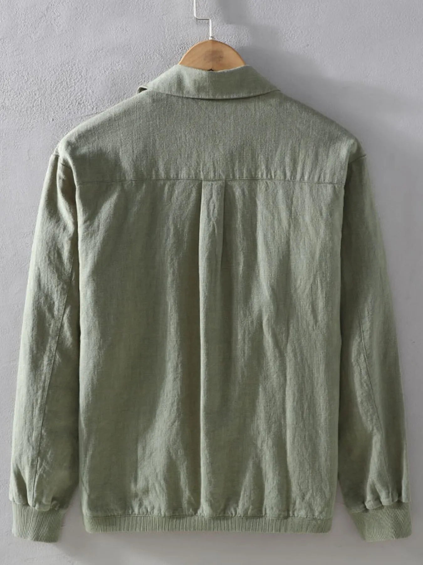 Men's Plus Size Button Up Long Sleeve Shacket - Fashorio