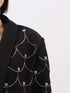 Pearl Detail Long Sleeve Blazer - Fashorio