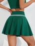 Ruched High Waist Mini Active Skirt - Fashorio