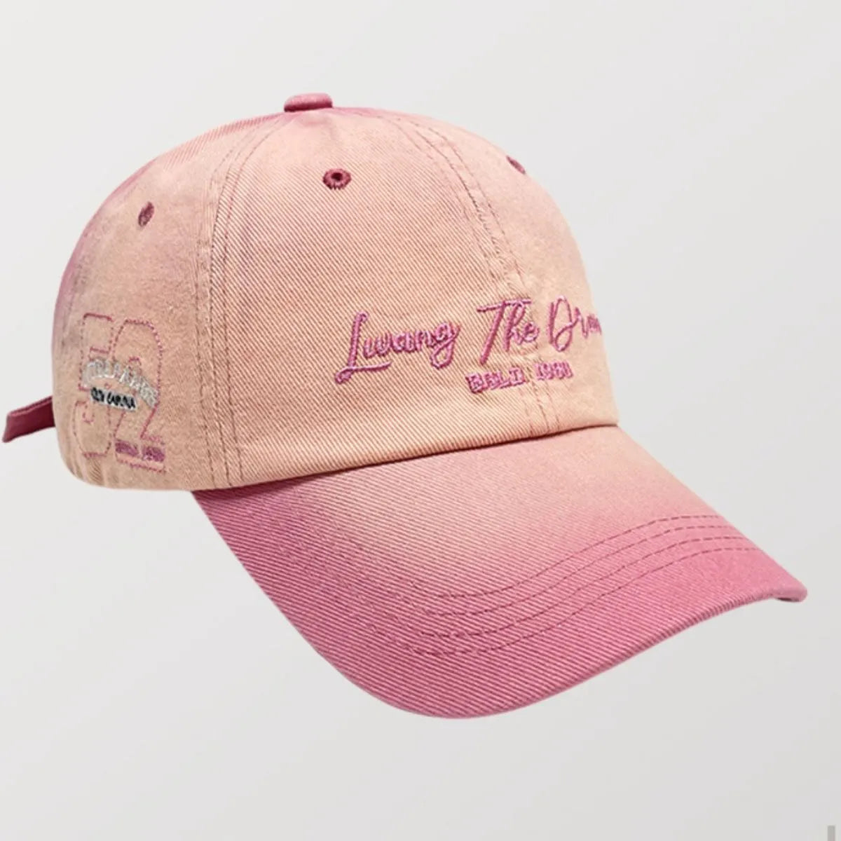Embroidered Adjustable Cotton Baseball Cap - Fashorio