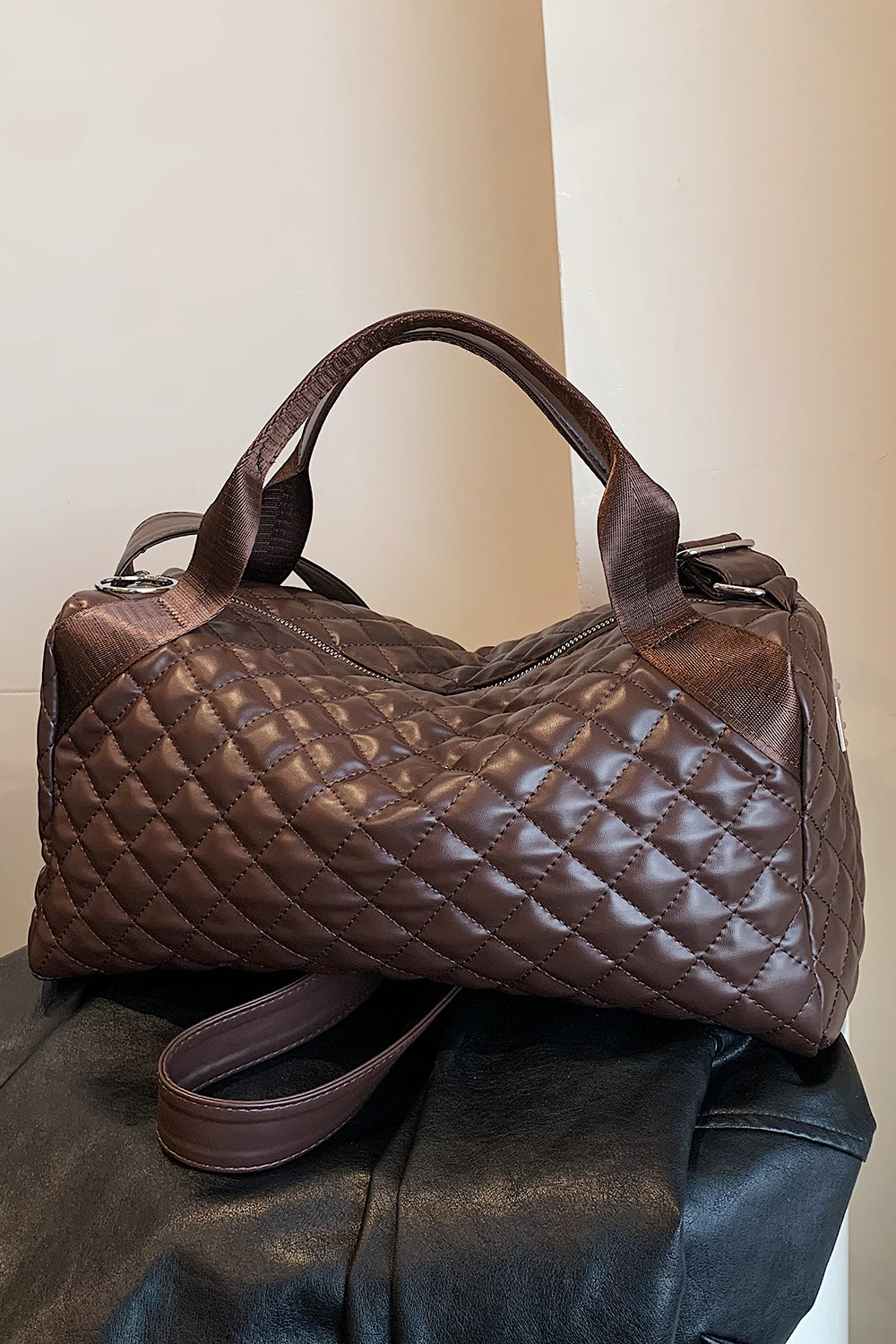 Large PU Leather Handbag - Fashorio