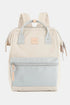 Himawari Water Resistant Canvas Backpack Bag with Side Pockets Cream L.Blue One Size - Fashorio