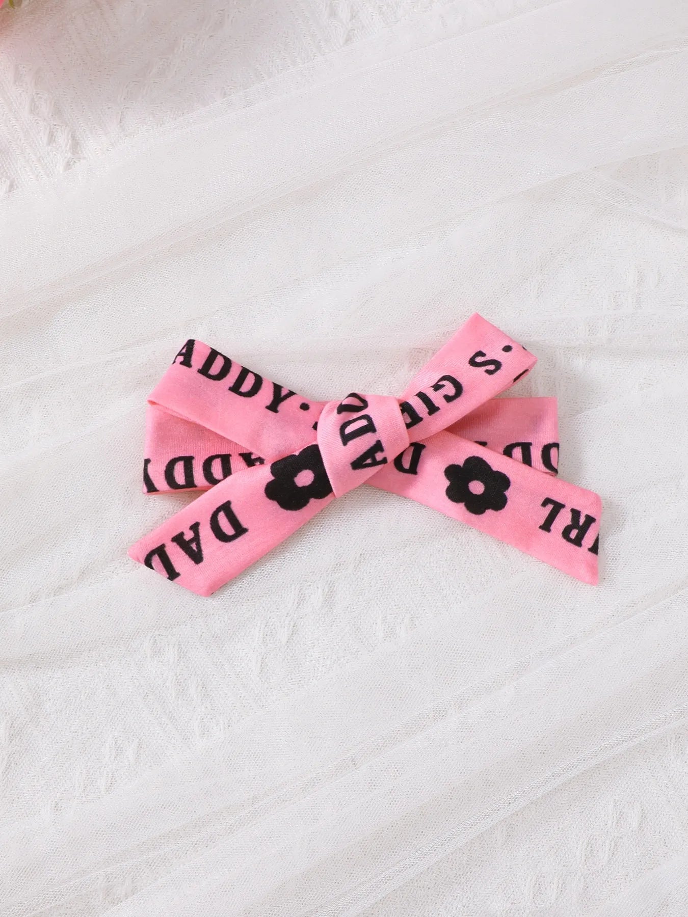 Children's Headband Letter Ruffle Sleeve Top and Shorts 3-Piece Set - Fashorio