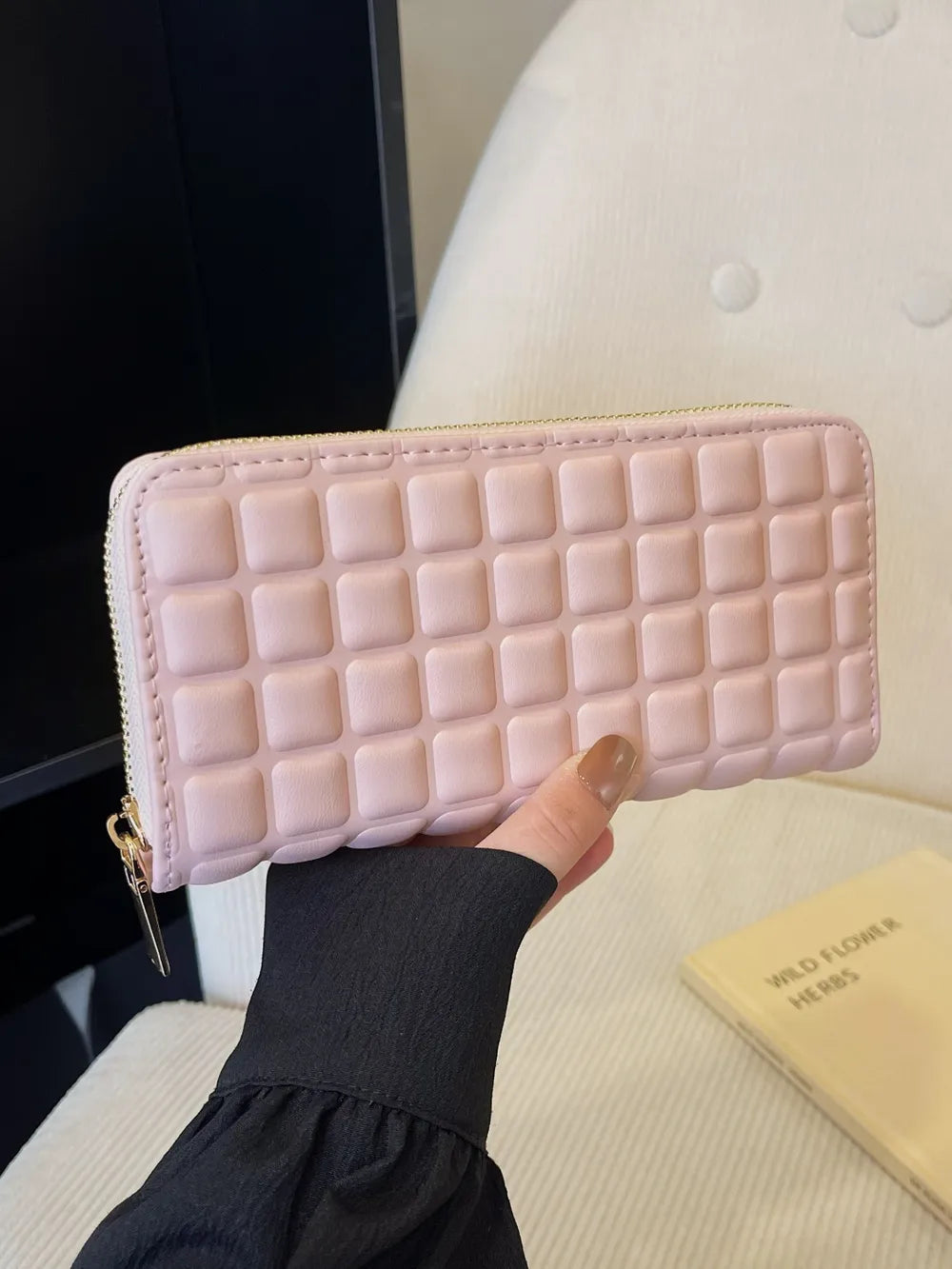 PU Leather Solid Color Wallet - Fashorio