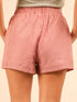 Striped High-Waist Shorts - Fashorio