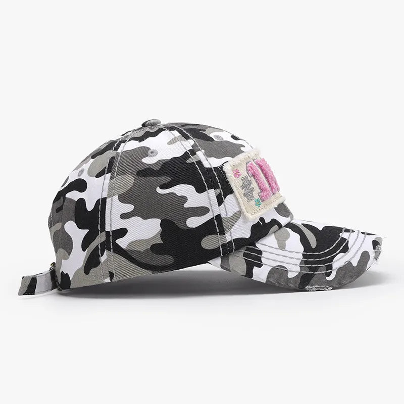 Letter Adjustable Cotton Baseball Cap - Fashorio