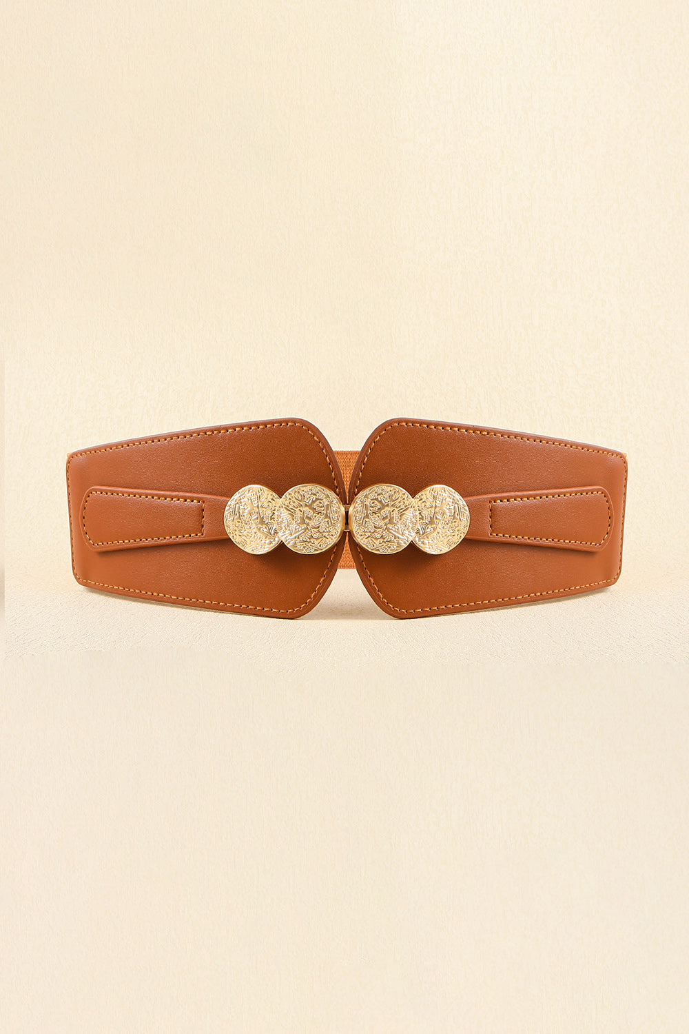 Alloy Buckle Elastic Belt - Fashorio