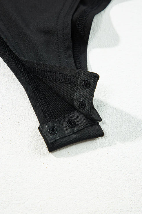 Eyelet Lace Long Sleeve Bodysuit - Fashorio