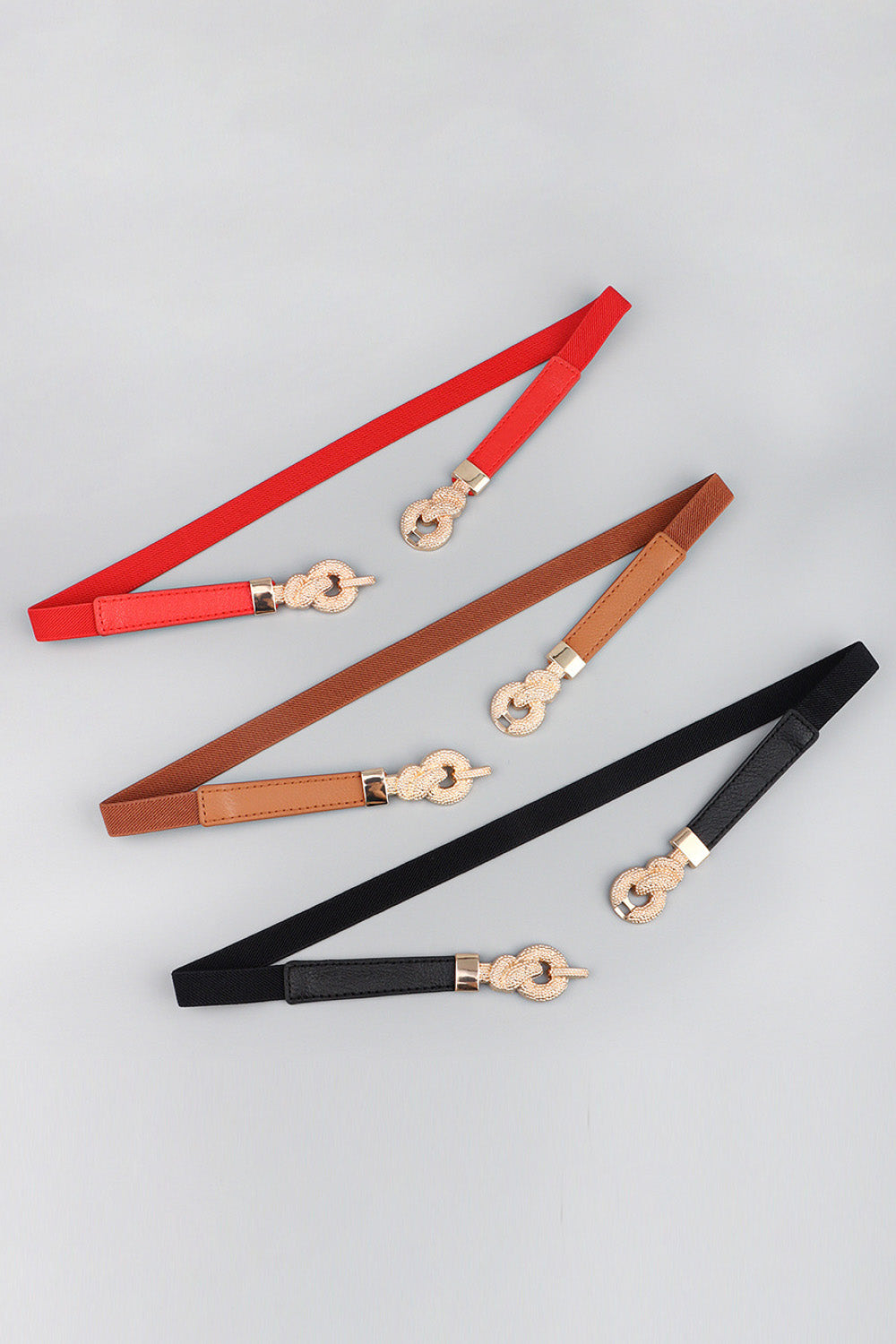 Zinc Alloy Buckle PU Leather Belt - Fashorio