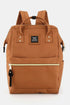 Himawari Waterproof Canvas Backpack Bag with Side Pockets Rust One Size - Fashorio