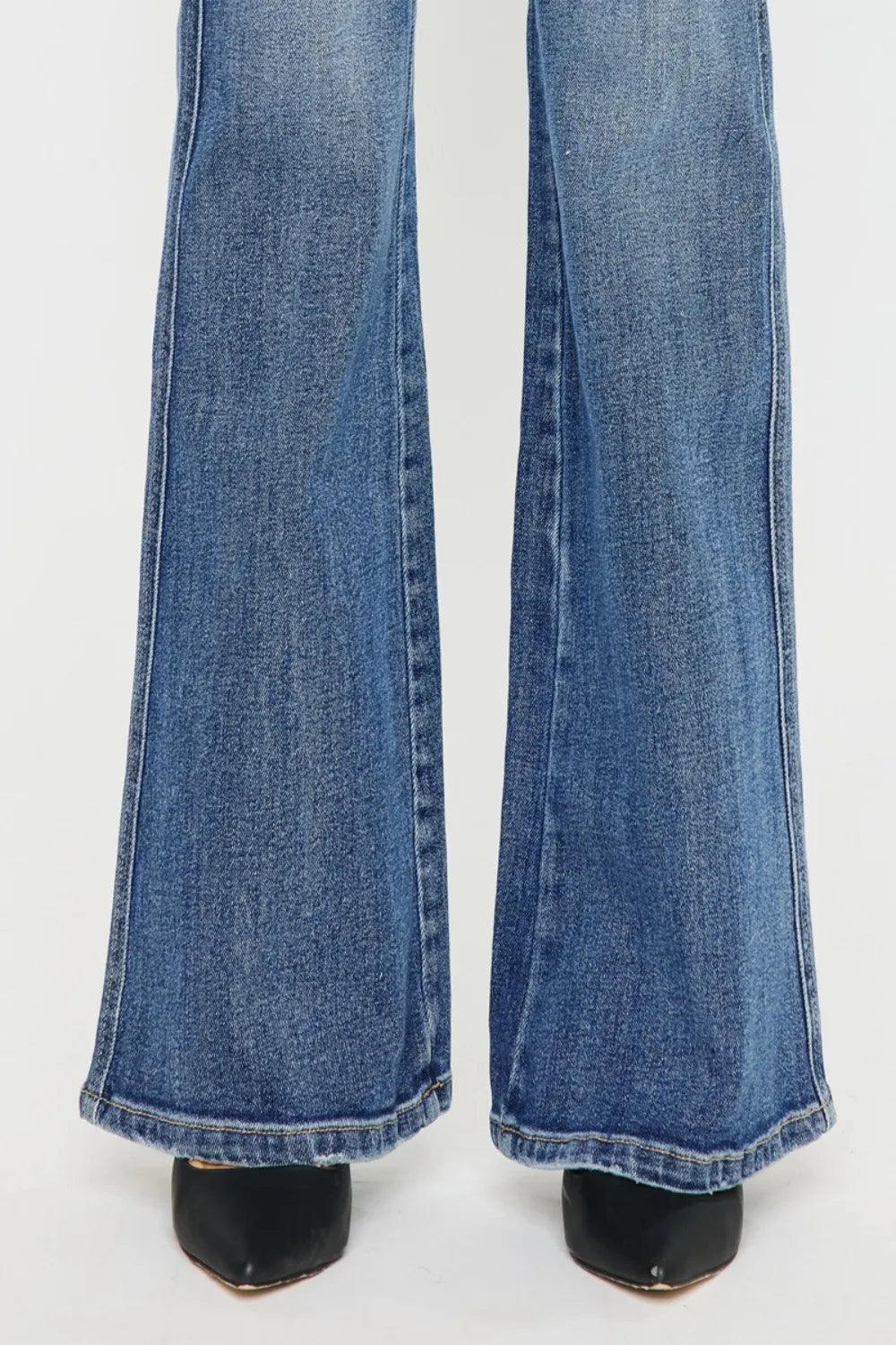 Kancan Cat's Whiskers High Waist Flare Jeans - Fashorio