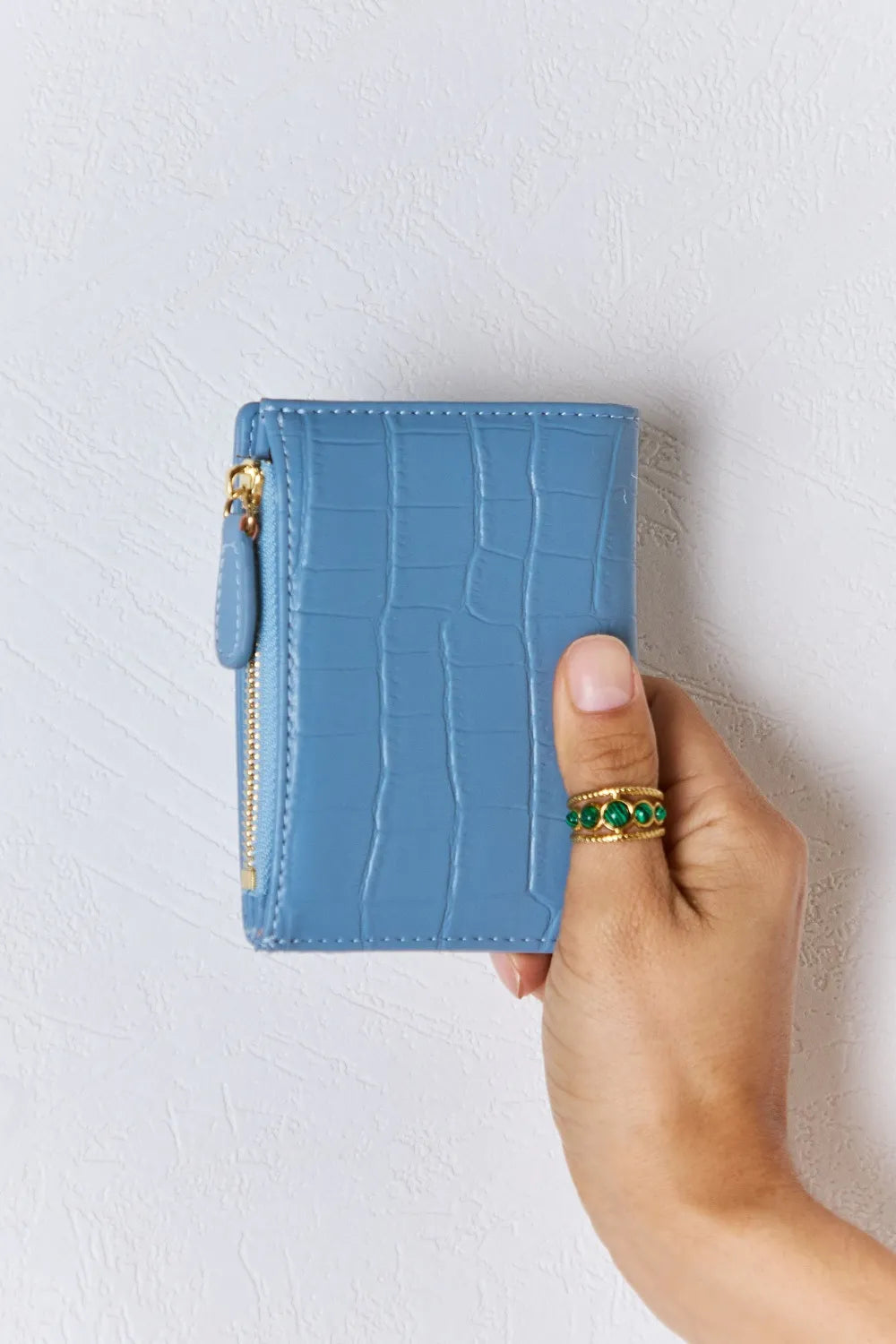 David Jones Texture PU Leather Mini Wallet - Fashorio