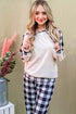 And The Why Drawstring Hooded Top and Plaid Pants Lounge Set - Fashorio
