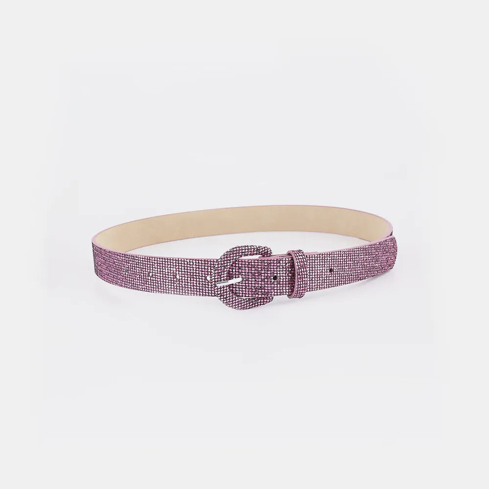 Sequin PU Leather Belt - Fashorio