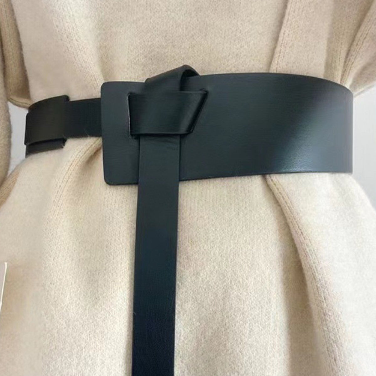 Knot Detail PU Belt - Fashorio