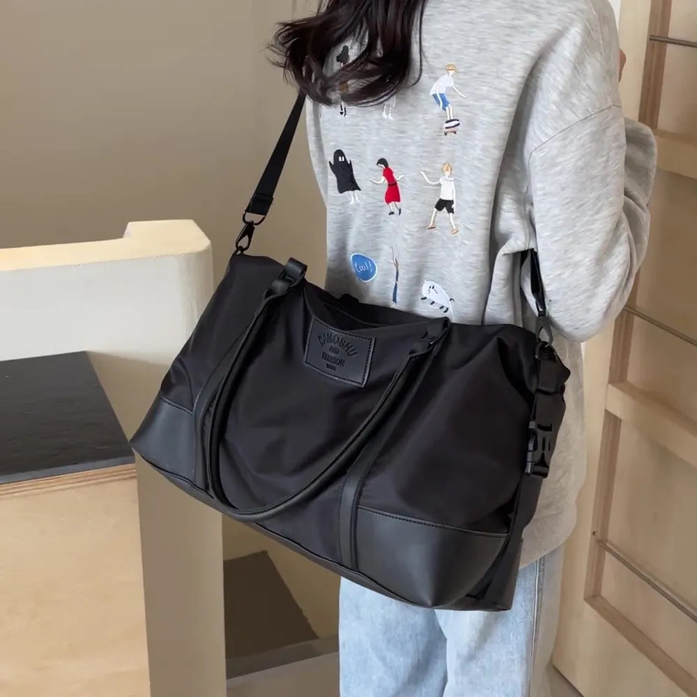 Detachable Crossbody Strap Polyester Travel Bag - Fashorio